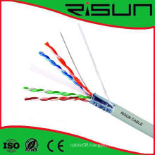 23AWG 4pr 0.57mm Bare Copper FTP CAT6 Cable with PVC Jacket